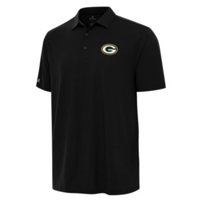 Antigua NFL Green Bay Packers Men's Era Polo, Black, Large