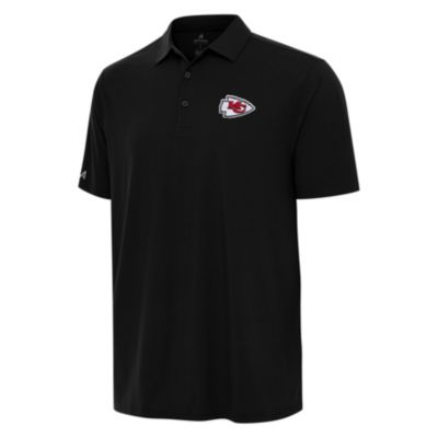 Antigua NFL Kansas City Chiefs Men's Era Polo, Black, 3XL