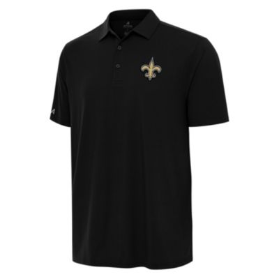 Antigua NFL New Orleans Saints Men's Era Polo, Black, 3XL