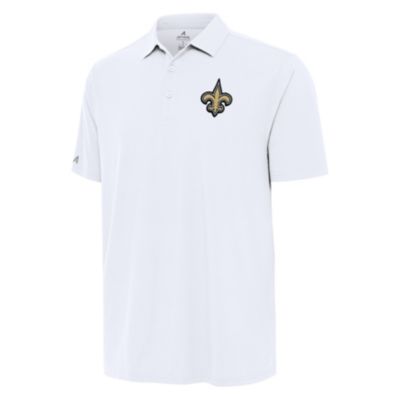 Antigua NFL New Orleans Saints Men's Era Polo, White, 3XL