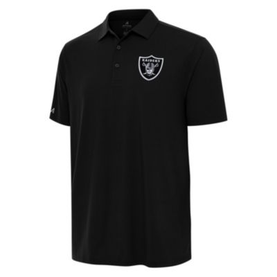 Antigua NFL Las Vegas Raiders Men's Era Polo, Black, XL
