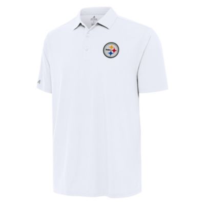 Antigua NFL Pittsburgh Steelers Men's Era Polo, White, XL