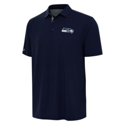 Antigua NFL Seattle Seahawks Men's Era Polo, Navy Blue, 2XL
