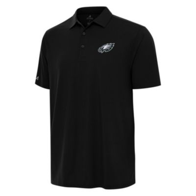 Antigua NFL Philadelphia Eagles Men's Era Polo, Black, 3XL