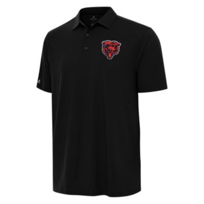 Antigua NFL Chicago Bears Men's Era Polo, Black, Large