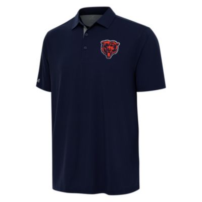 Antigua NFL Chicago Bears Men's Era Polo, Navy Blue, 2XL