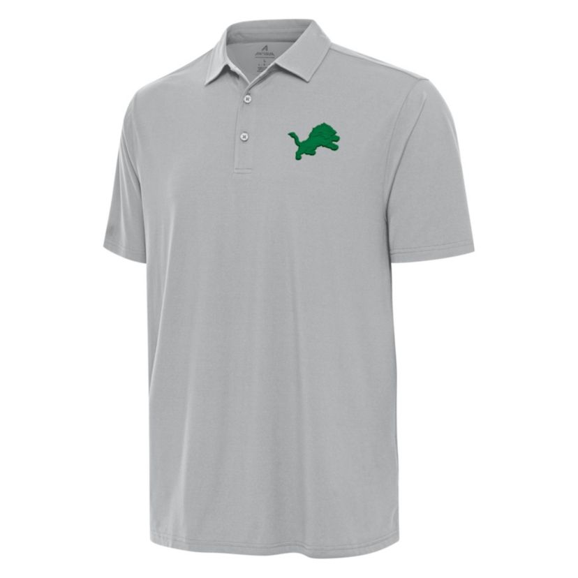Antigua St. Patricks Day NFL Detroit Lions Mens Era Polo