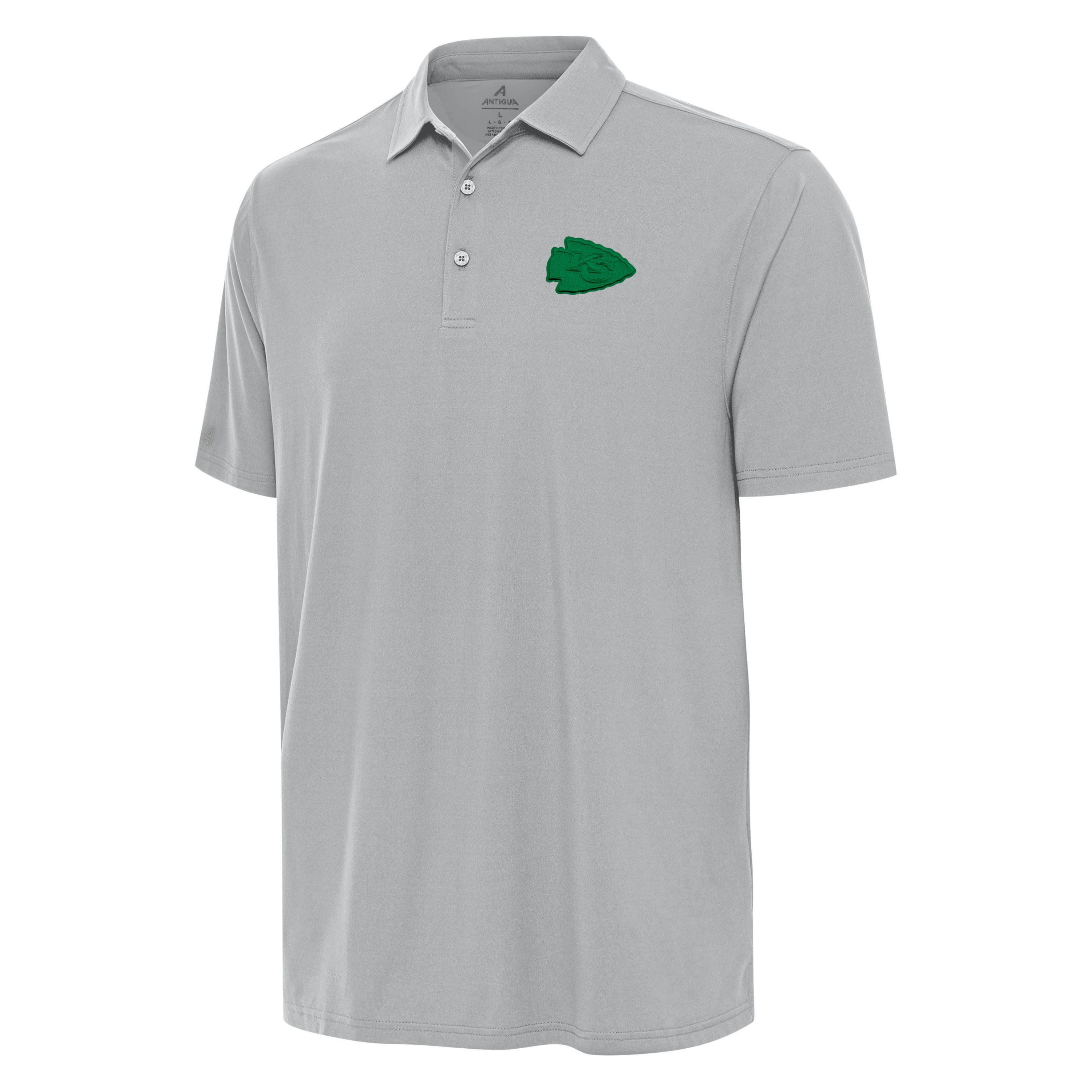 Antigua St. Patricks Day NFL Kansas City Chiefs Mens Era Polo