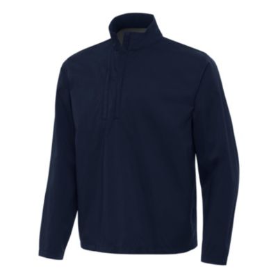 Antigua BLANK Men's Brisk 1/4 Zip Pullover, Navy Blue, Large