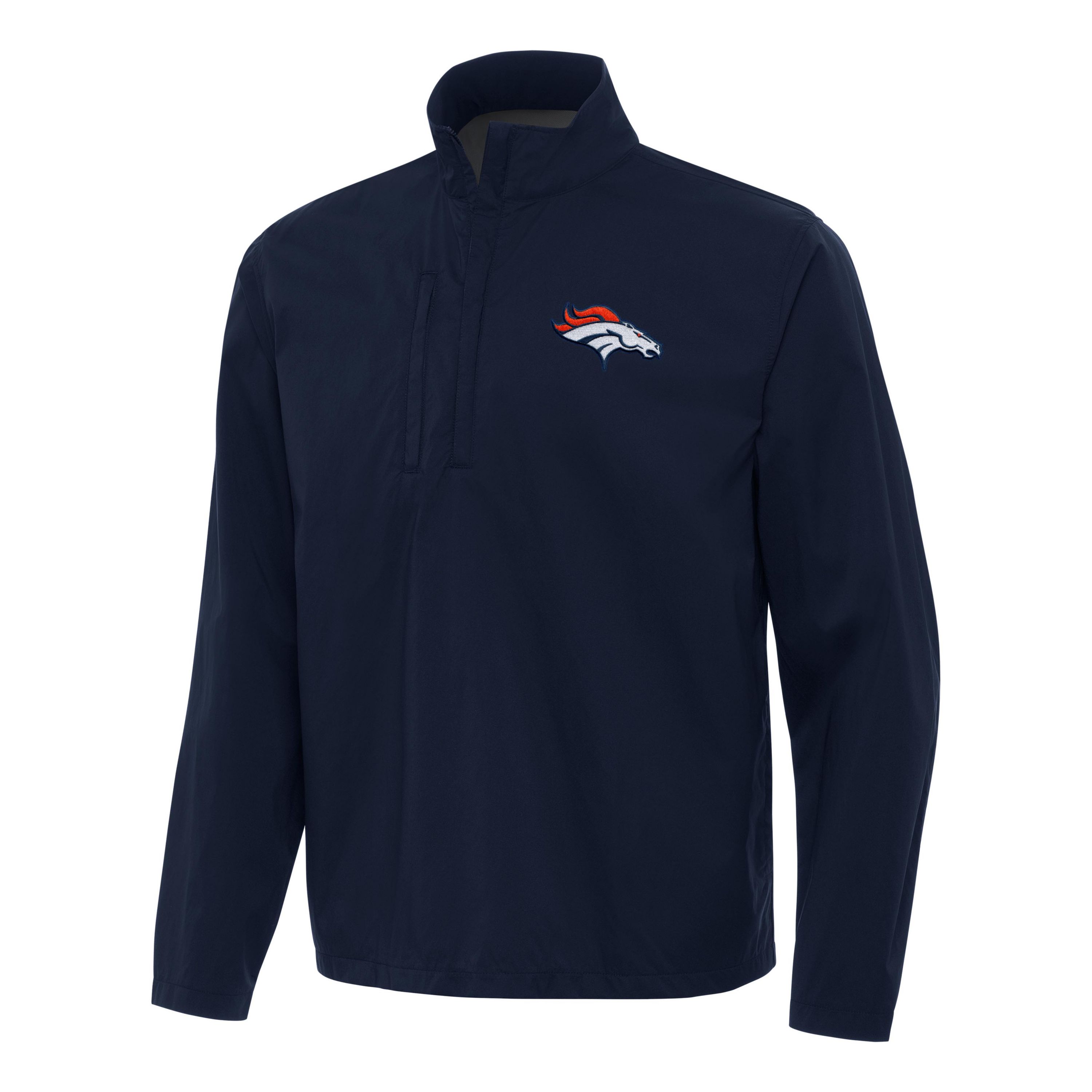 Antigua NFL Denver Broncos Mens Brisk 1/4 Zip Pullover
