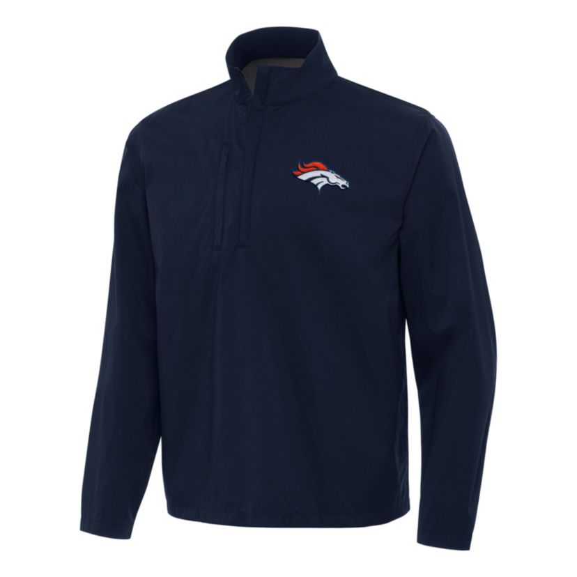 Antigua NFL Denver Broncos Mens Brisk 1/4 Zip Pullover