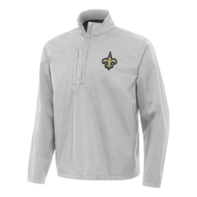 Antigua NFL New Orleans Saints Men's Brisk 1/4 Zip Pullover, 3XL