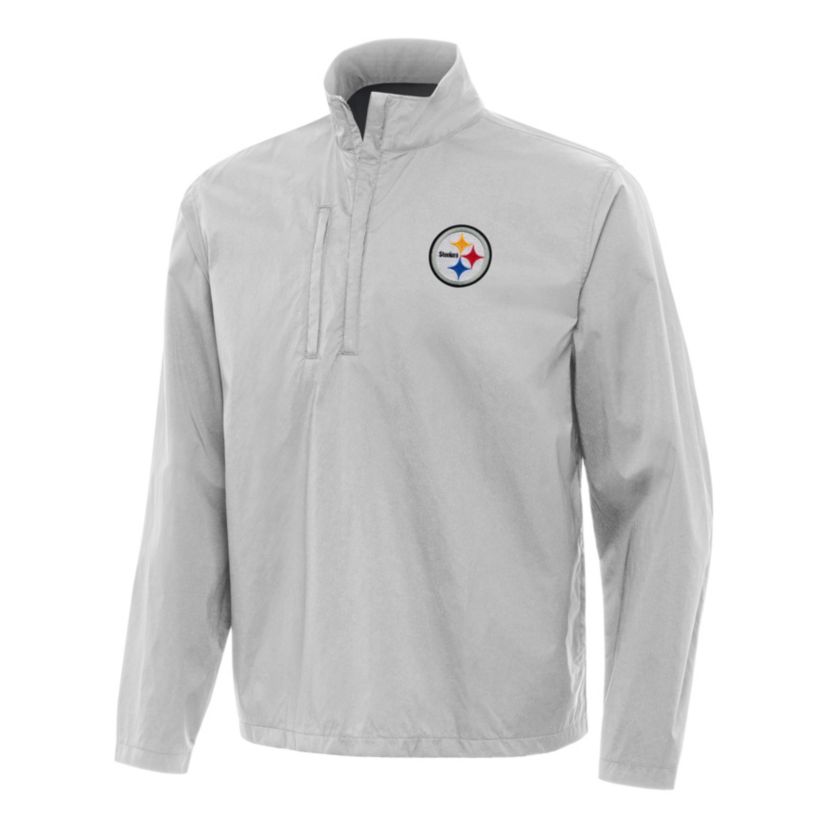 Antigua NFL Pittsburgh Steelers Mens Brisk 1/4 Zip Pullover