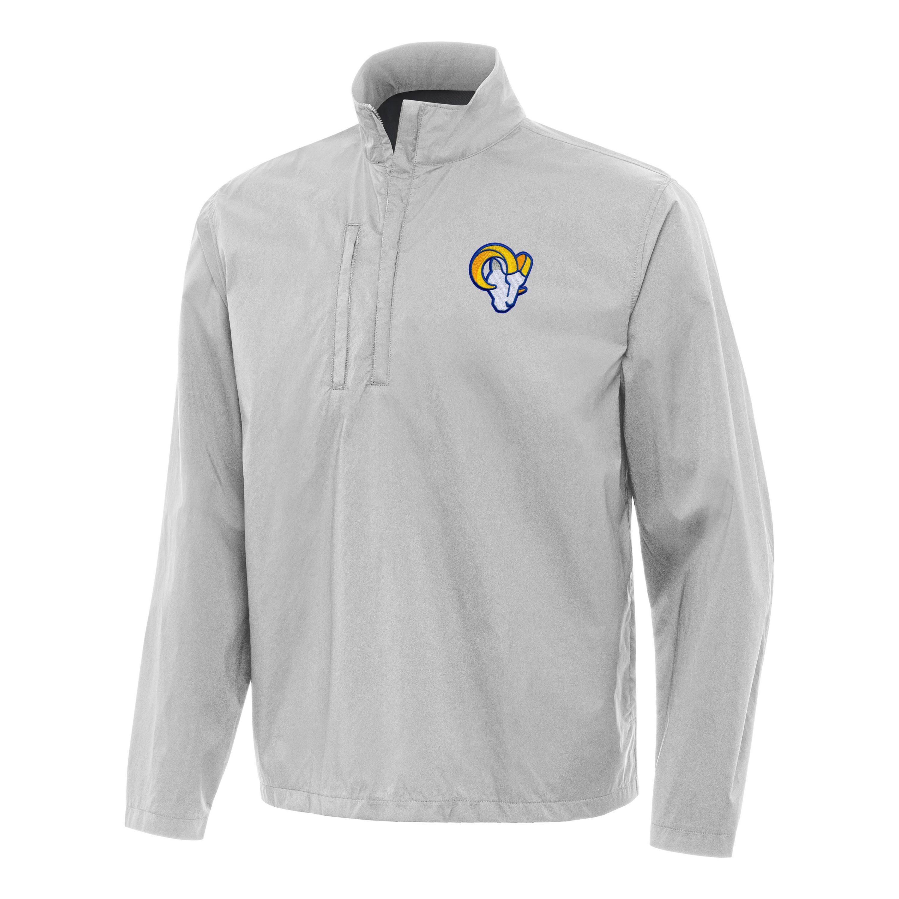 Antigua NFL Los Angeles Rams Mens Brisk 1/4 Zip Pullover