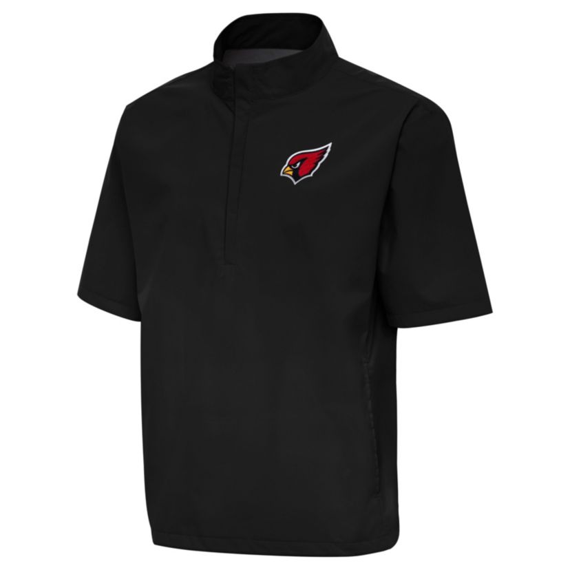 Antigua NFL Arizona Cardinals Mens Brisk SS 1/4 Zip Pullover