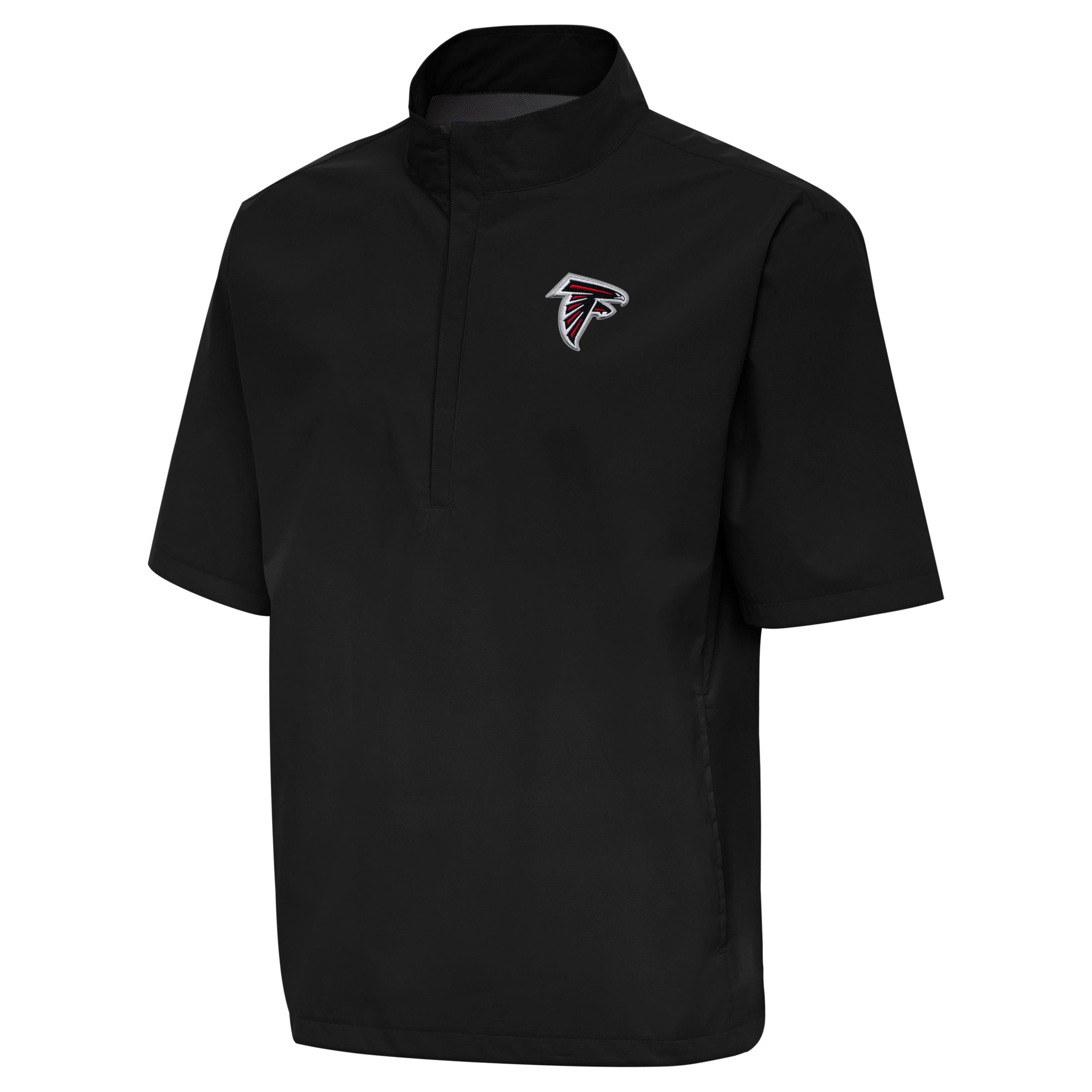 Antigua NFL Atlanta Falcons Mens Brisk SS 1/4 Zip Pullover
