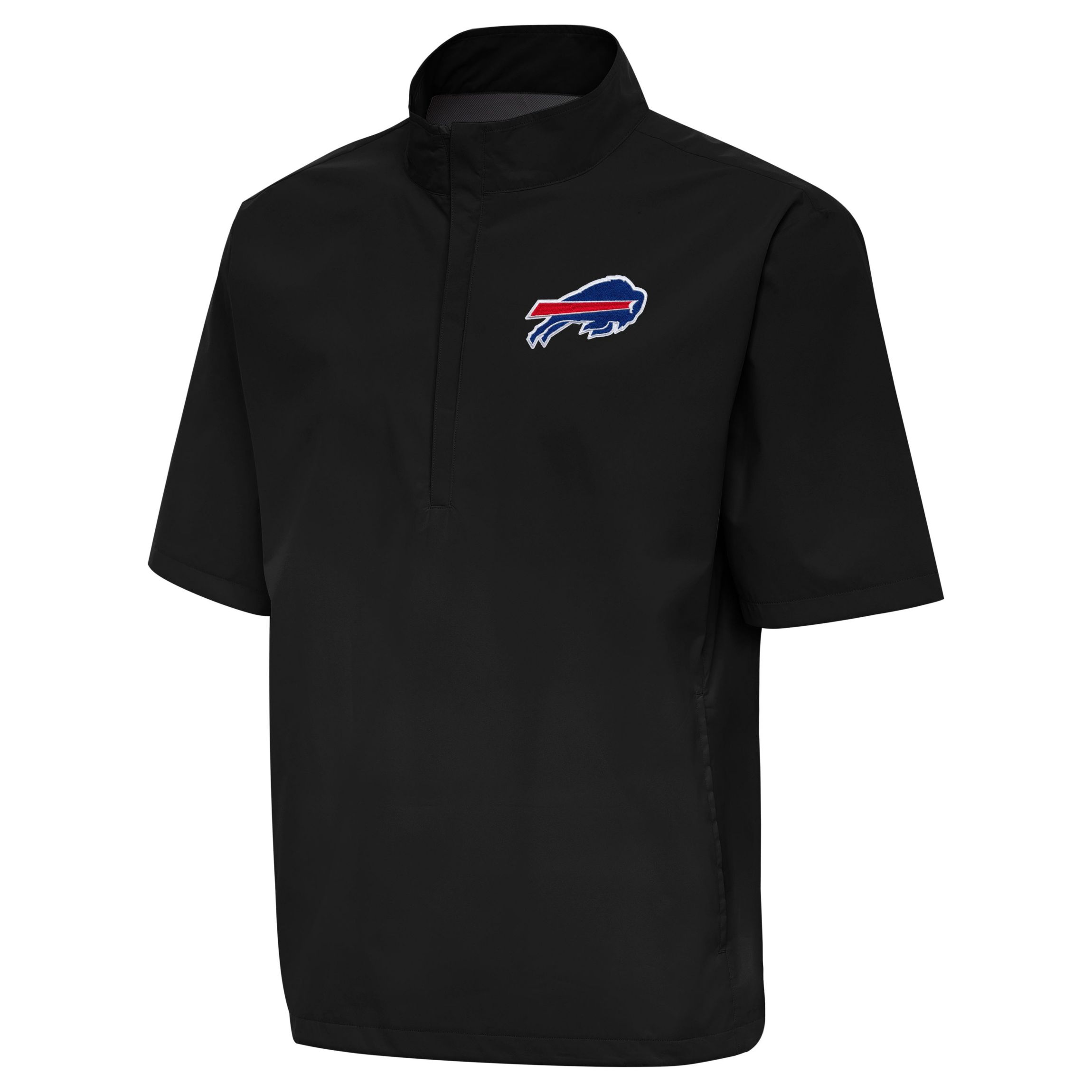 Antigua NFL Buffalo Bills Mens Brisk SS 1/4 Zip Pullover