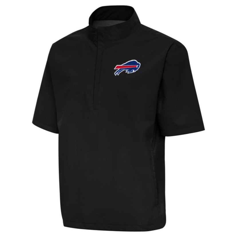 Antigua NFL Buffalo Bills Mens Brisk SS 1/4 Zip Pullover