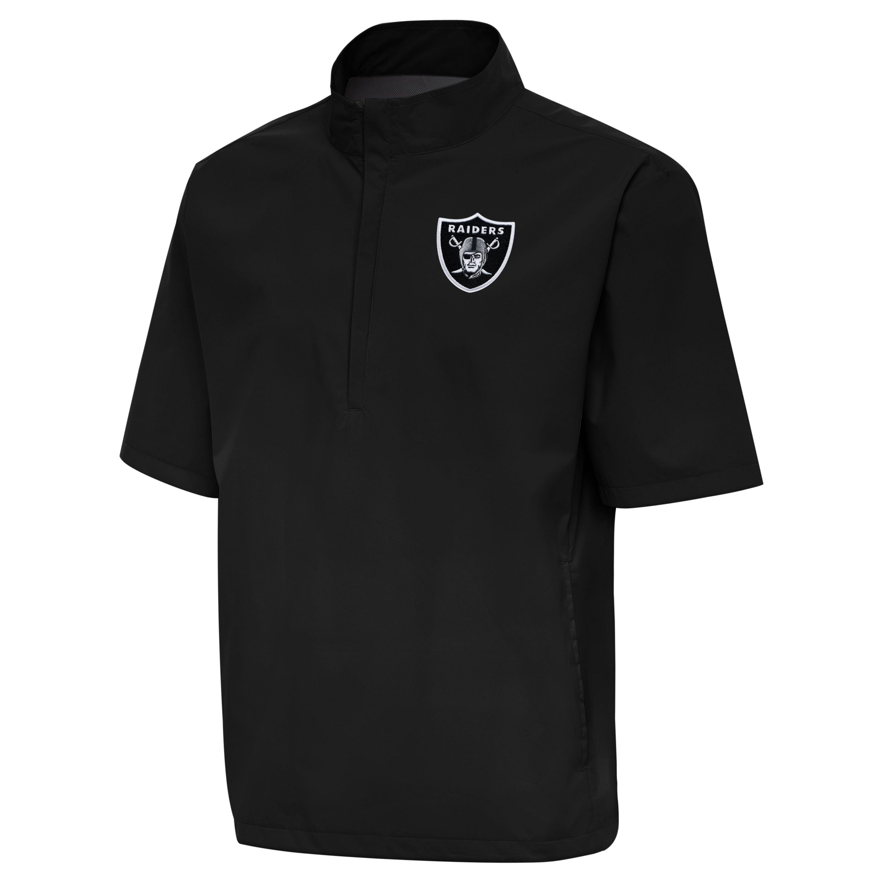 Antigua NFL Las Vegas Raiders  Mens Brisk SS 1/4 Zip Pullover