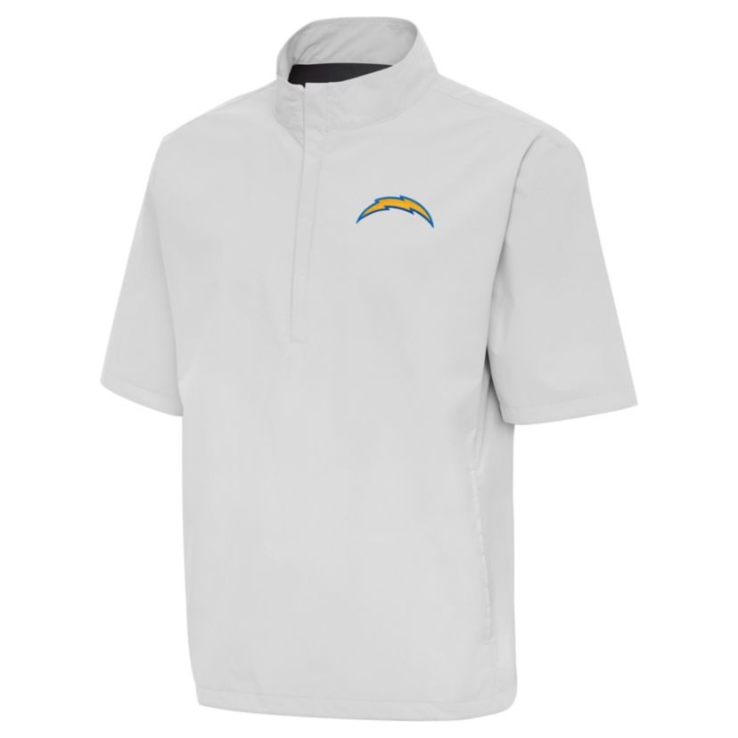 Antigua NFL Los Angeles Chargers Mens Brisk SS 1/4 Zip Pullover