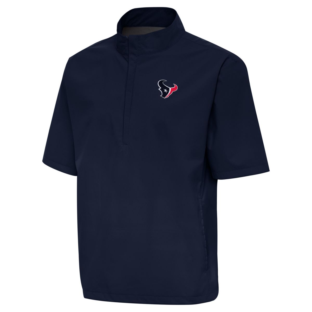 Antigua NFL Houston Texans Mens Brisk SS 1/4 Zip Pullover
