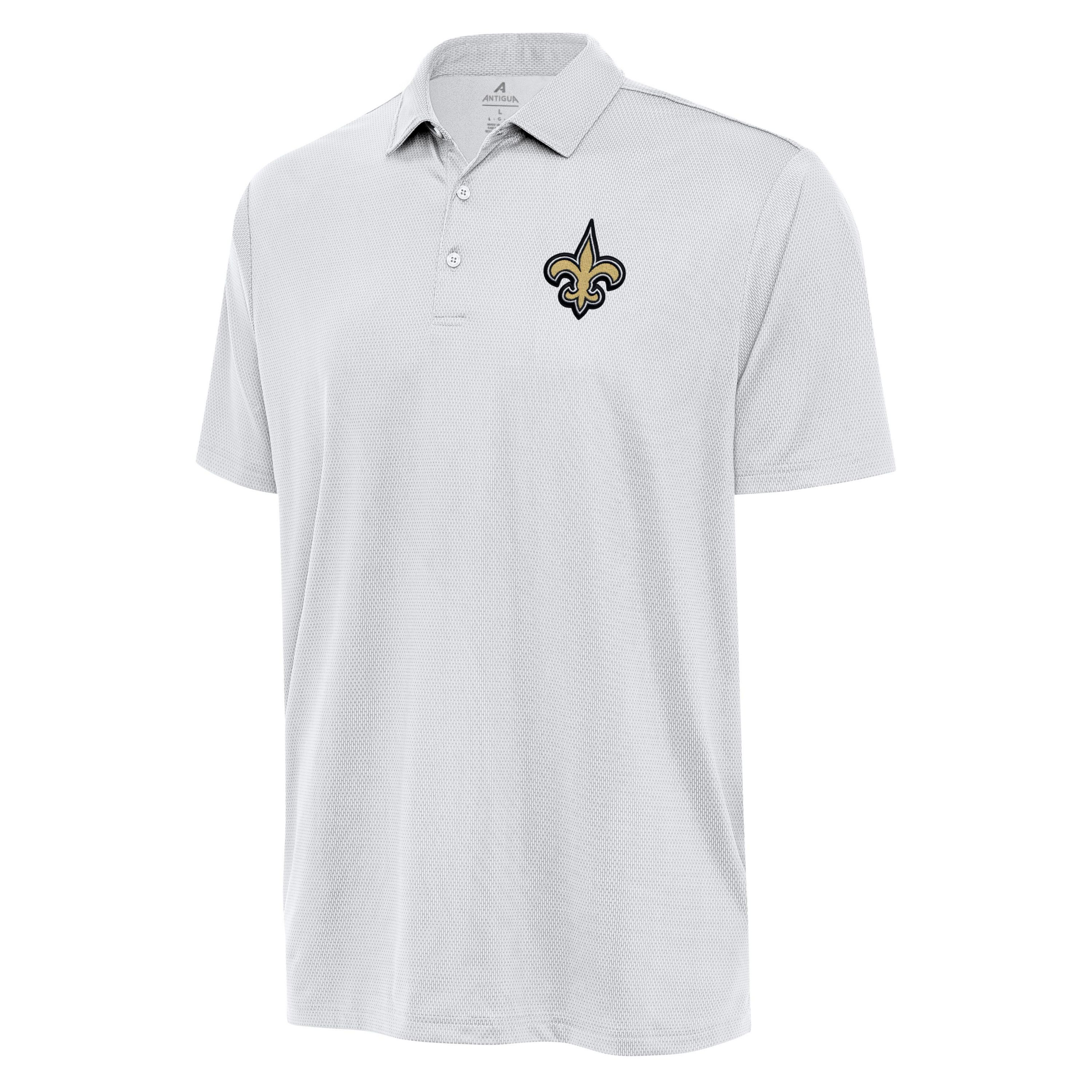 Antigua NFL New Orleans Saints Mens Ellipse Polo