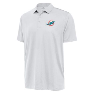 Antigua NFL Miami Dolphins Men's Ellipse Polo, White, 3XL