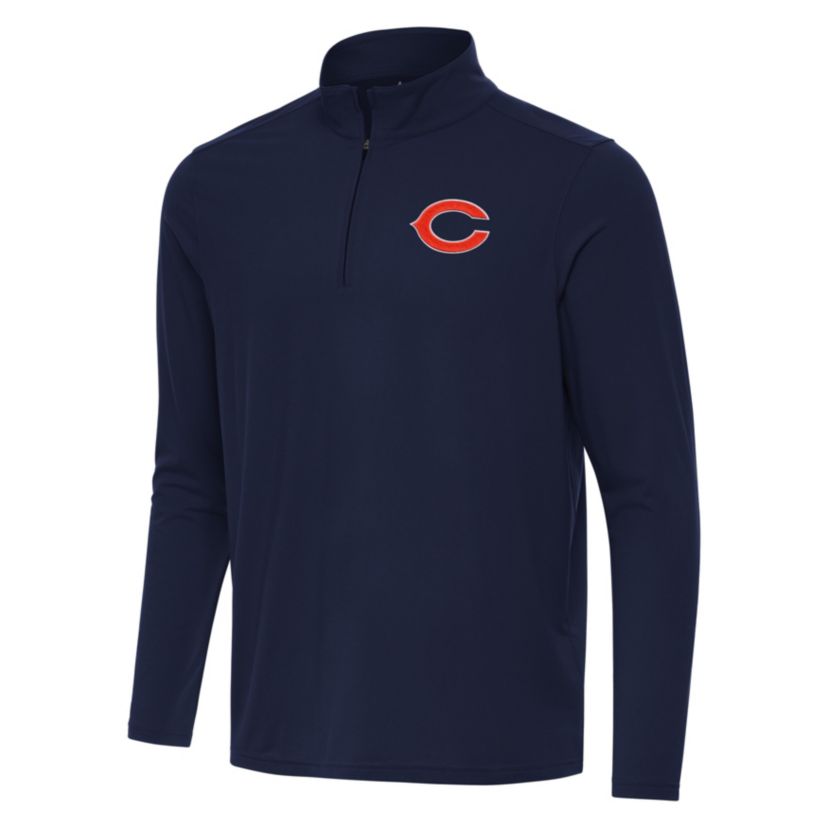 Antigua NFL Chicago Bears Mens Intent 1/4 Zip Pullover