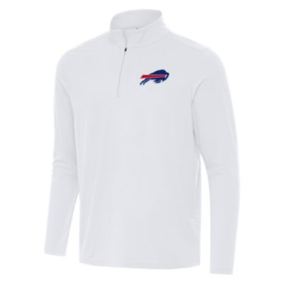 Antigua NFL Buffalo Bills Men's Intent 1/4 Zip Pullover, White, 2XL