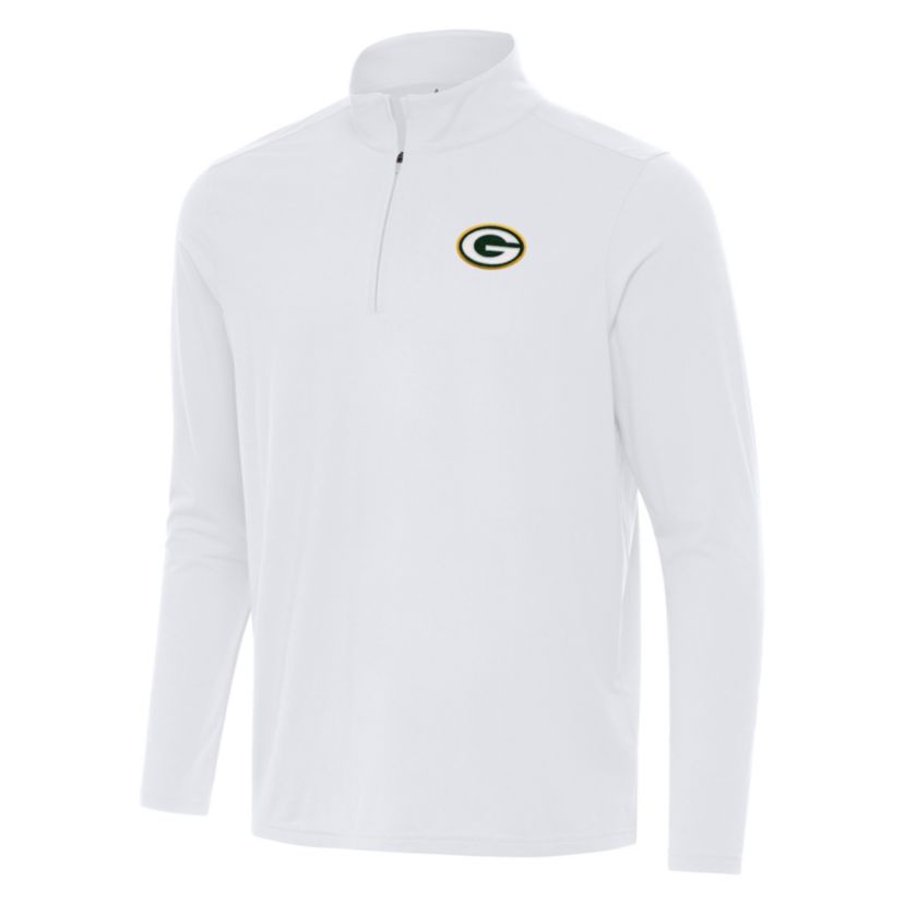 Antigua NFL Green Bay Packers Mens Intent 1/4 Zip Pullover