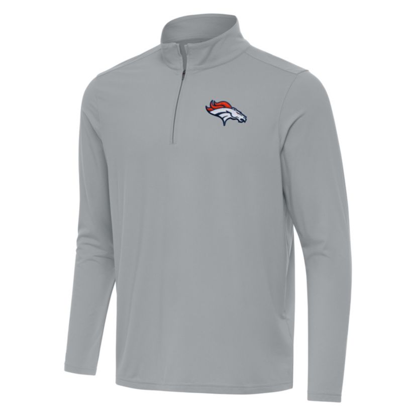 Antigua NFL Denver Broncos Mens Intent 1/4 Zip Pullover