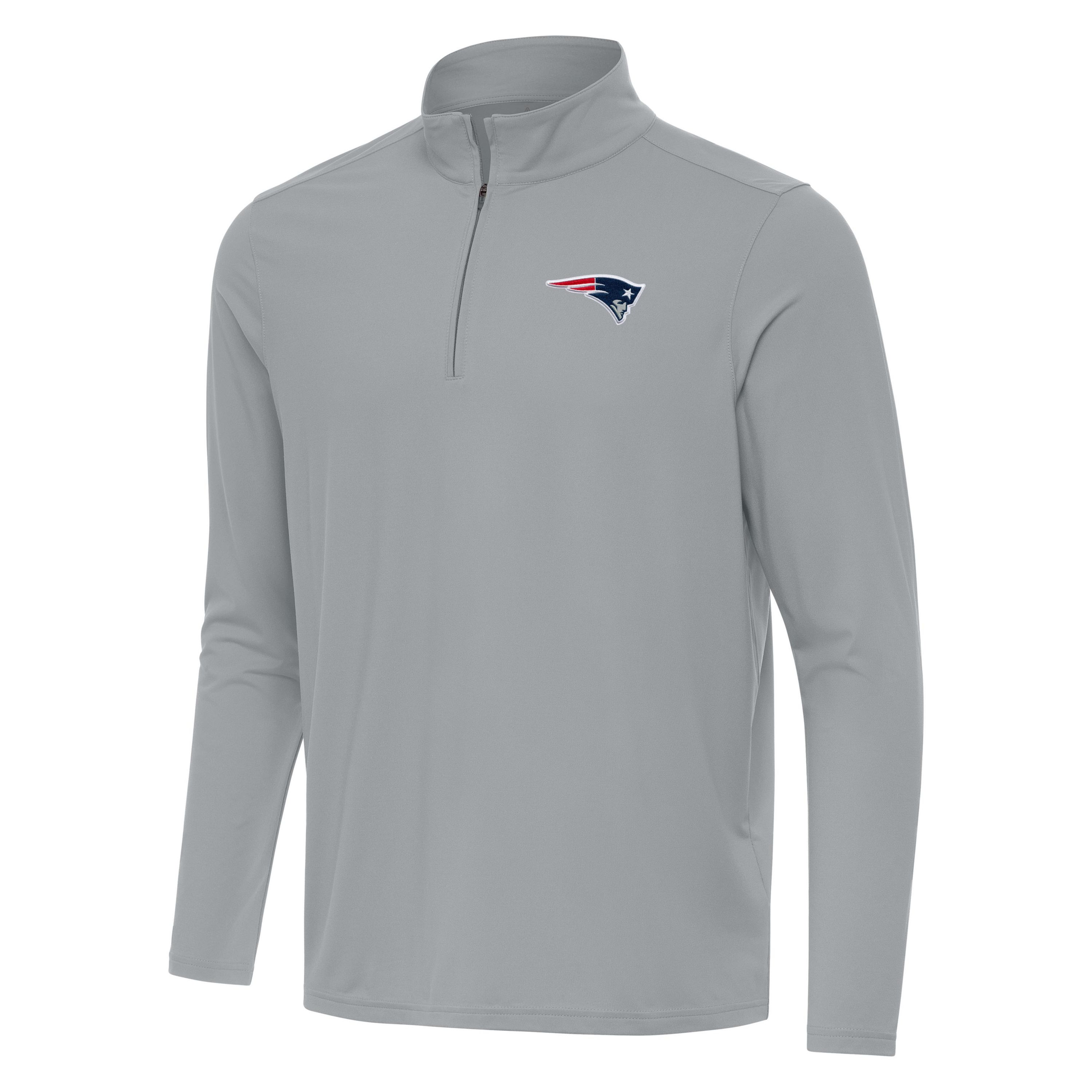 Antigua NFL New England Patriots Mens Intent 1/4 Zip Pullover