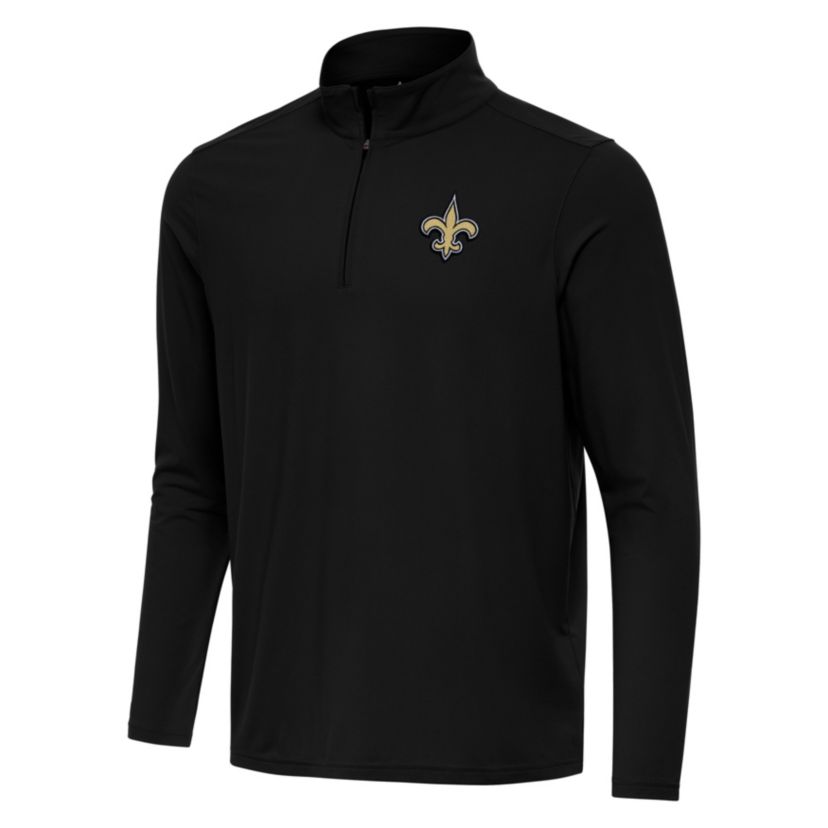 Antigua NFL New Orleans Saints Mens Intent 1/4 Zip Pullover
