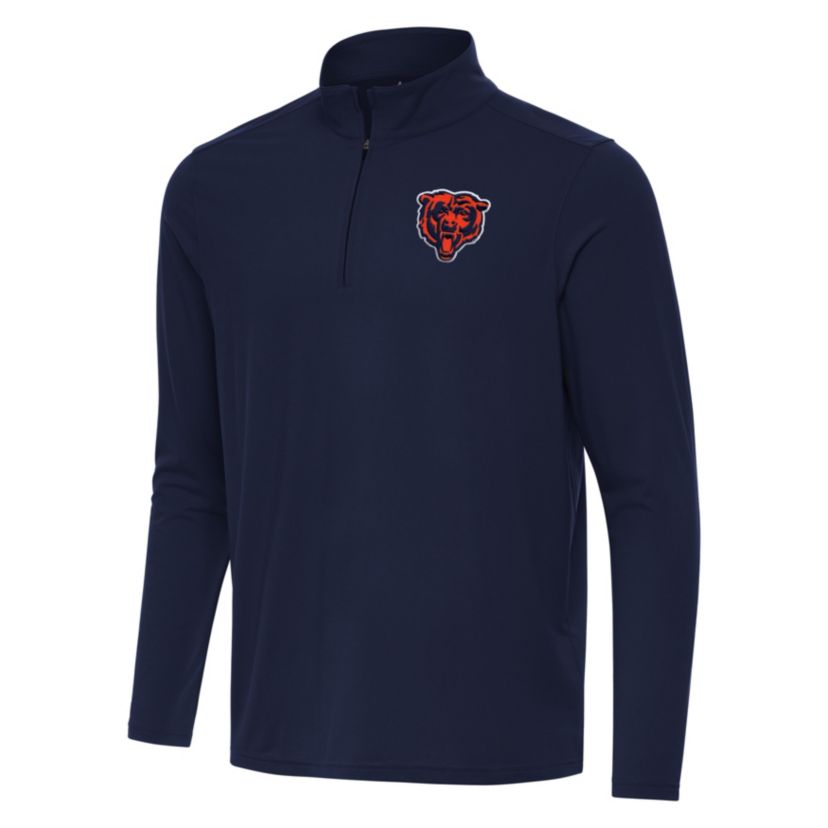 Antigua NFL Chicago Bears Mens Intent 1/4 Zip Pullover