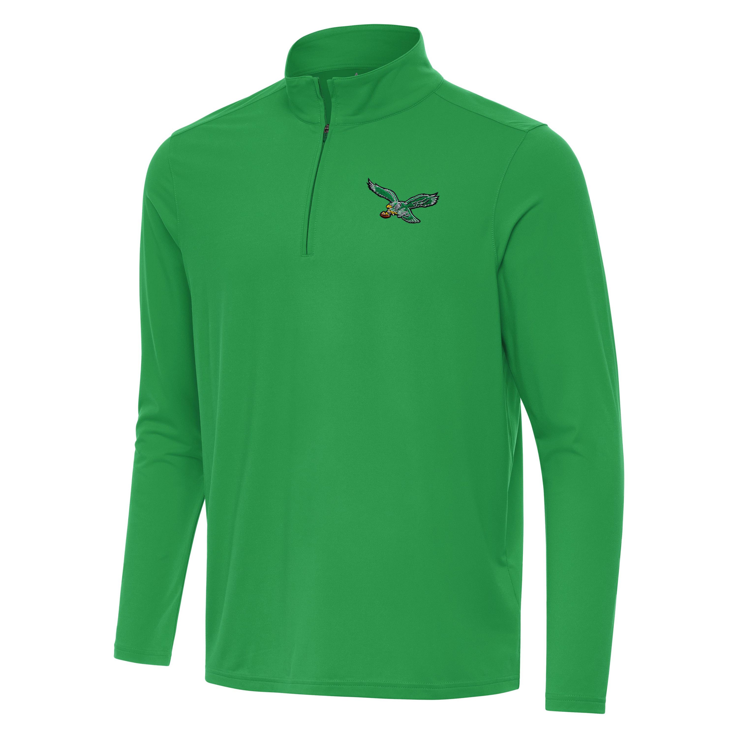 Antigua NFL Philadelphia Eagles Mens Intent 1/4 Zip Pullover