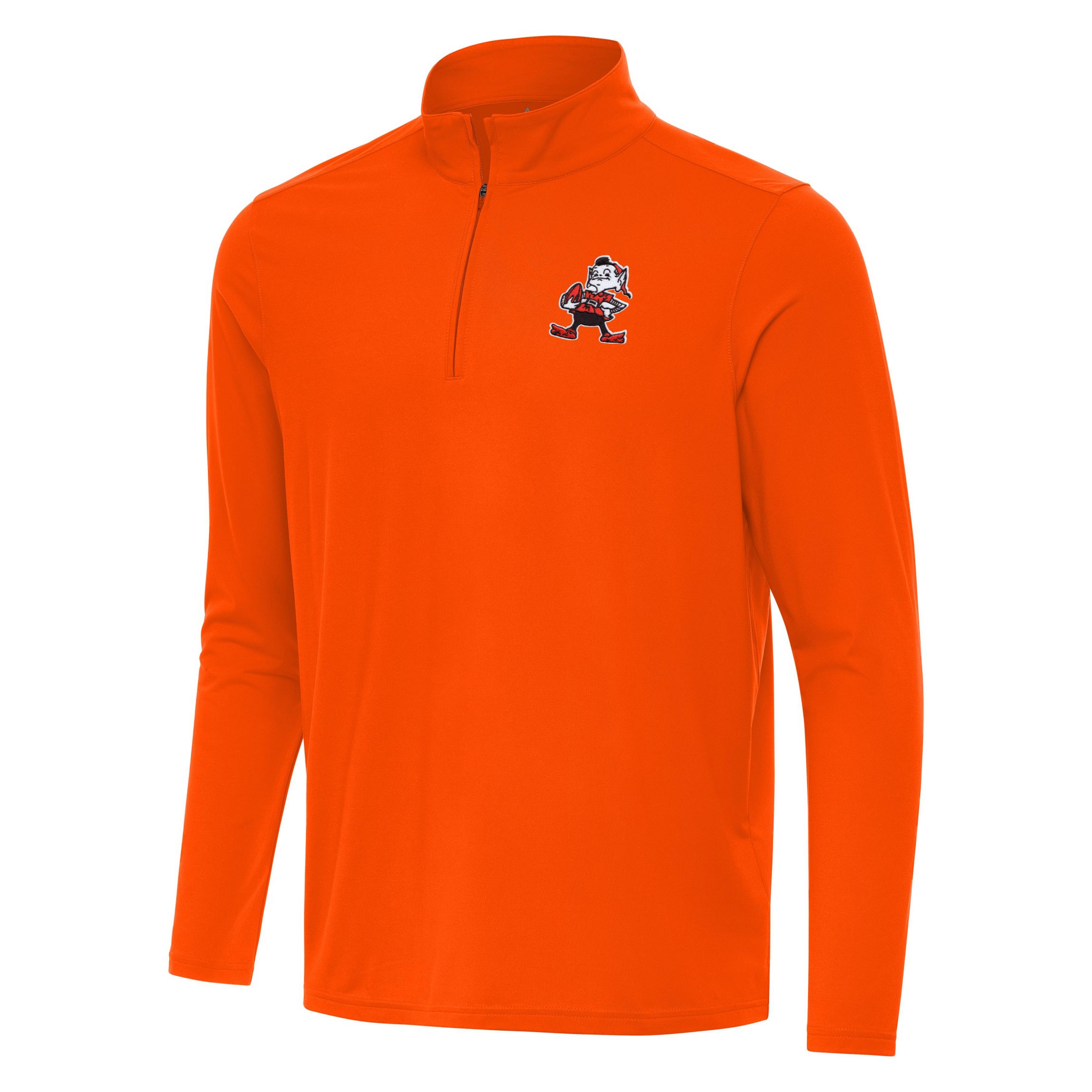 Antigua NFL Cleveland Browns Mens Intent 1/4 Zip Pullover