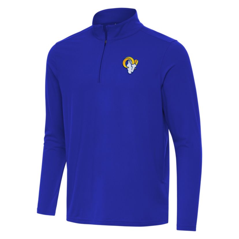 Antigua NFL Los Angeles Rams Mens Intent 1/4 Zip Pullover