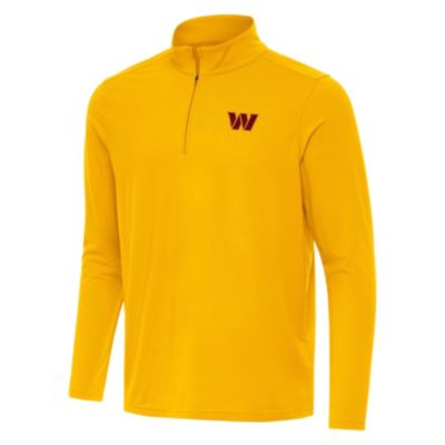 Antigua NFL Washington Commanders Men's Intent 1/4 Zip Pullover, Gold, 3XL
