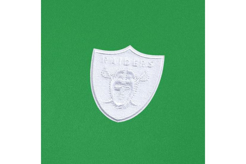 Antigua St. Patricks Day NFL Las Vegas Raiders Mens Intent 1/4 Zip Pullover