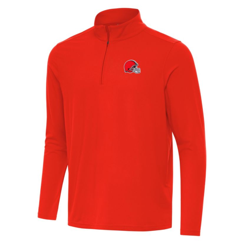 Antigua NFL Cleveland Browns Mens Intent 1/4 Zip Pullover