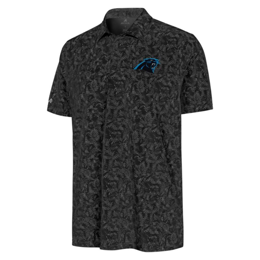 Antigua NFL Carolina Panthers Mens Lush Polo
