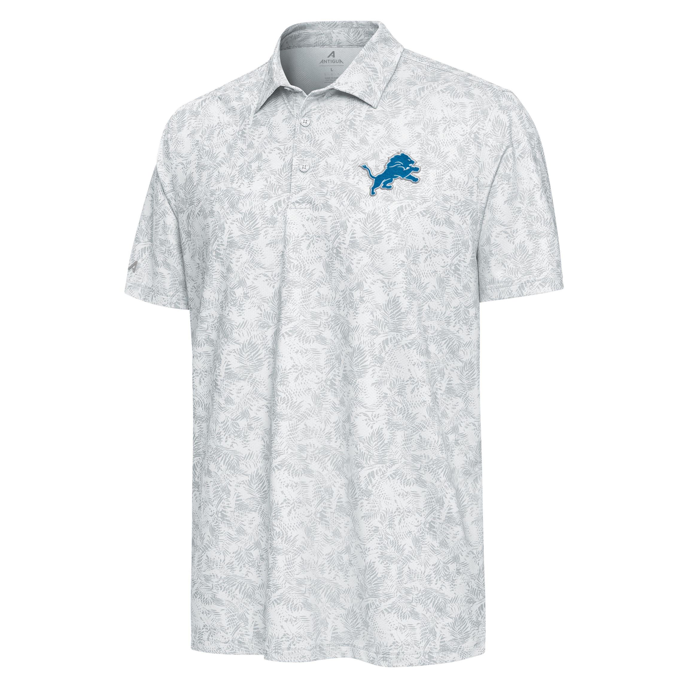 Antigua NFL Detroit Lions Mens Lush Polo