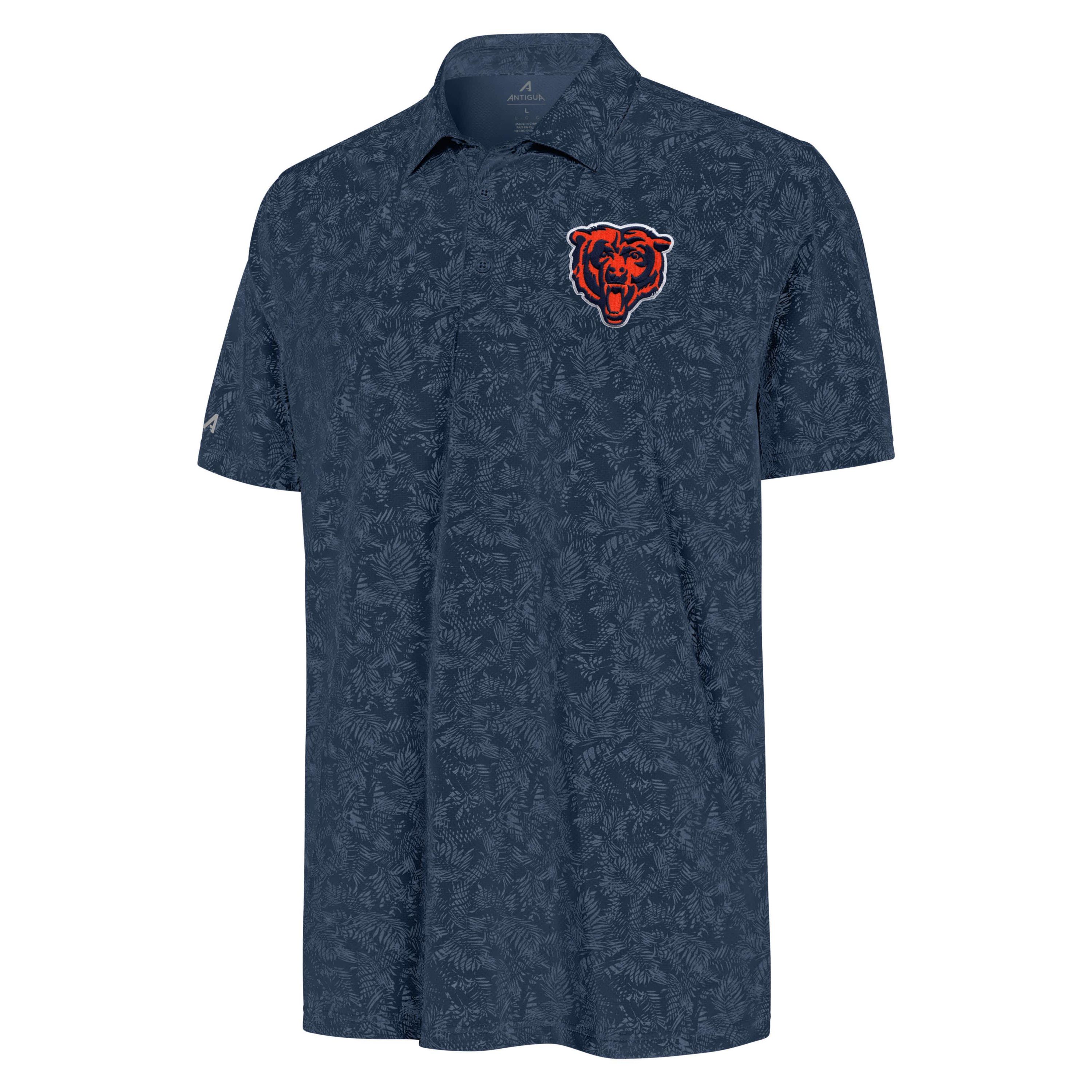 Antigua NFL Chicago Bears Bear Head Mens Lush Polo