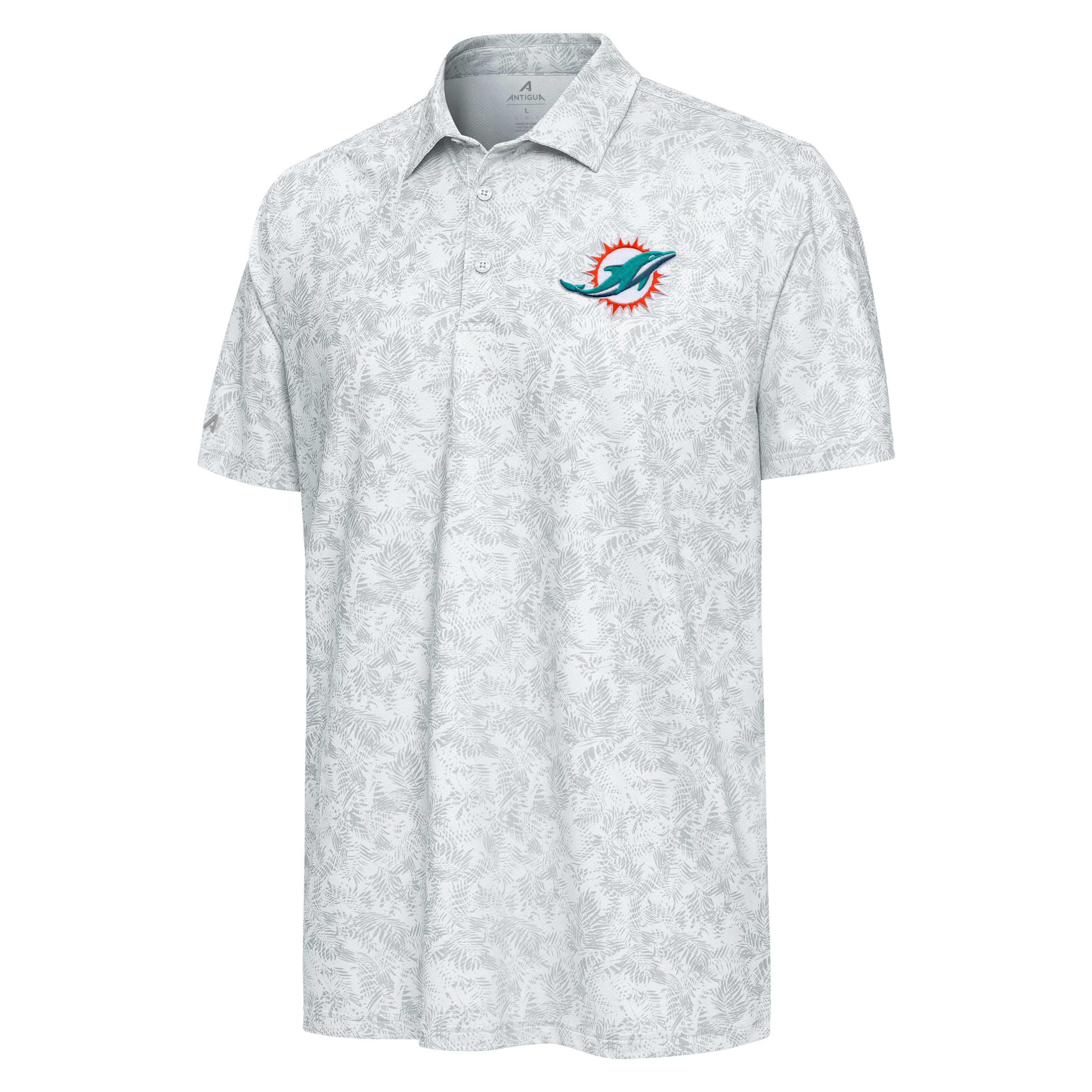Antigua NFL Miami Dolphins Mens Lush Polo
