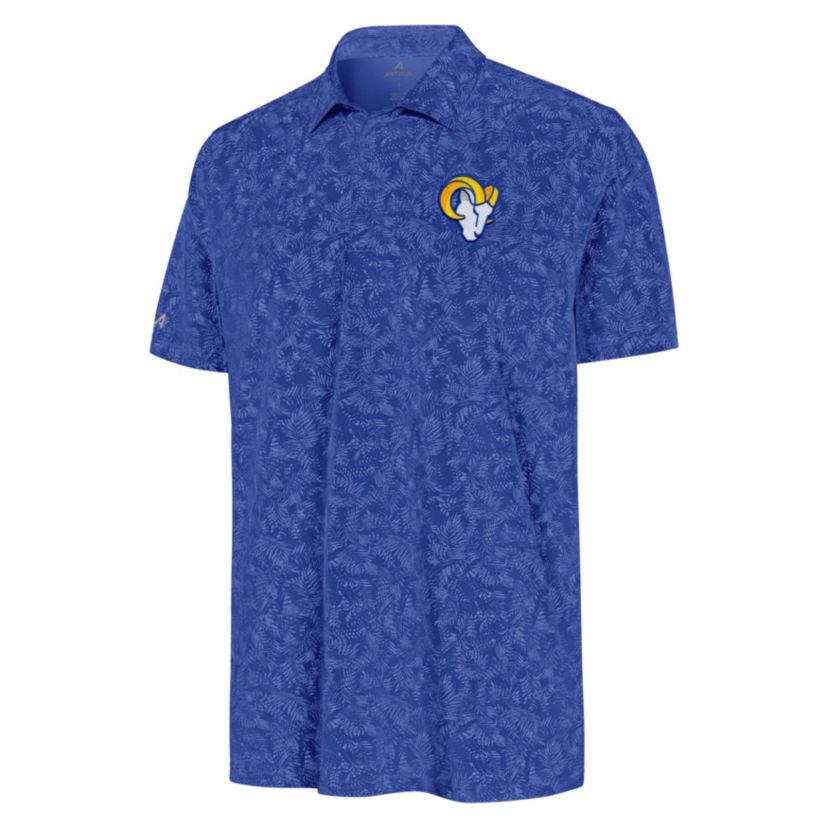 Los Angeles Rams Antigua NFL LA Rams Mens Lush Polo