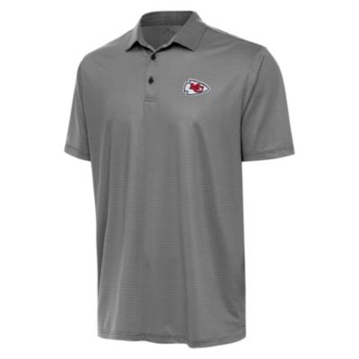 Antigua NFL Kansas City Chiefs Men's Rings Polo, Black, 3XL