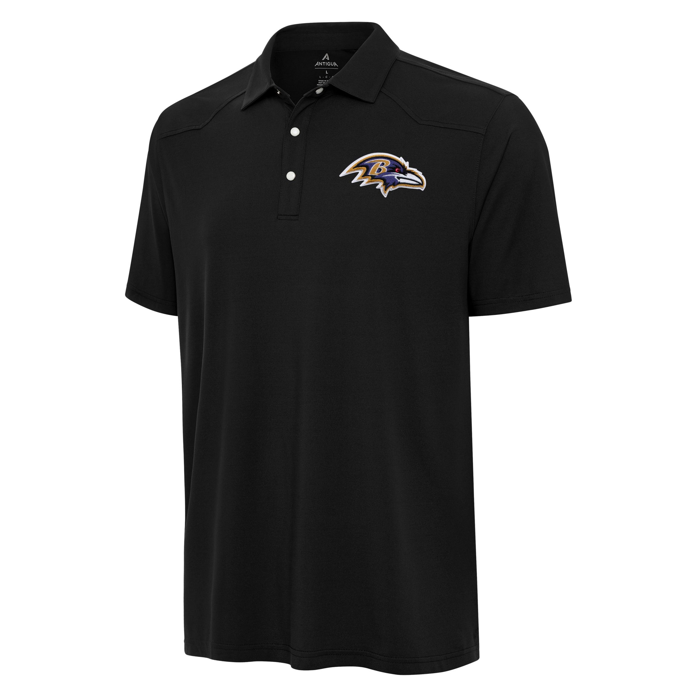 Antigua NFL Baltimore Ravens Mens Western Polo