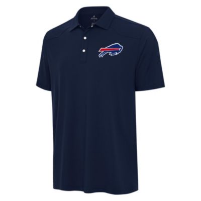 Antigua NFL Buffalo Bills Men's Western Polo, Navy Blue, 3XL