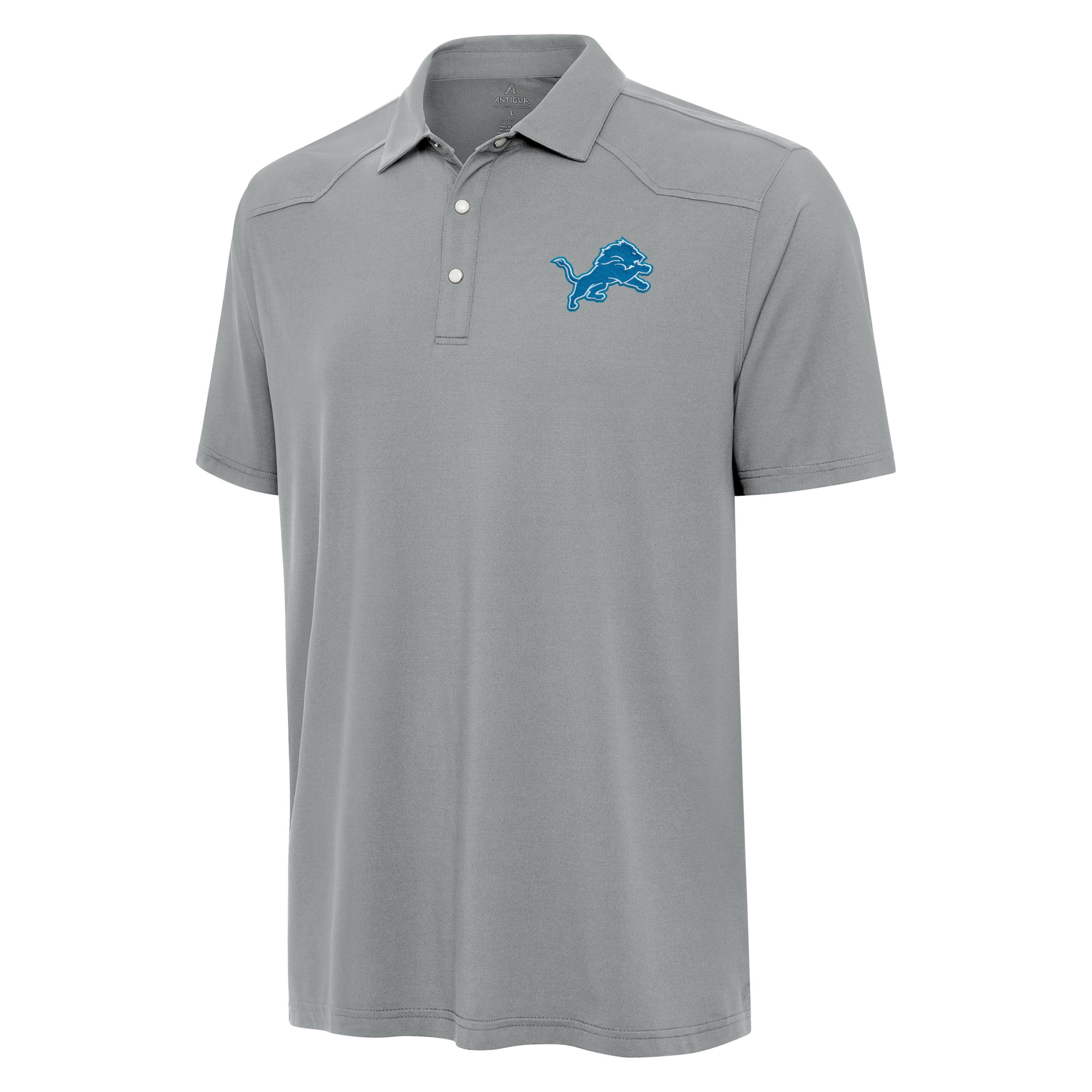 Antigua NFL Detroit Lions Mens Western Polo