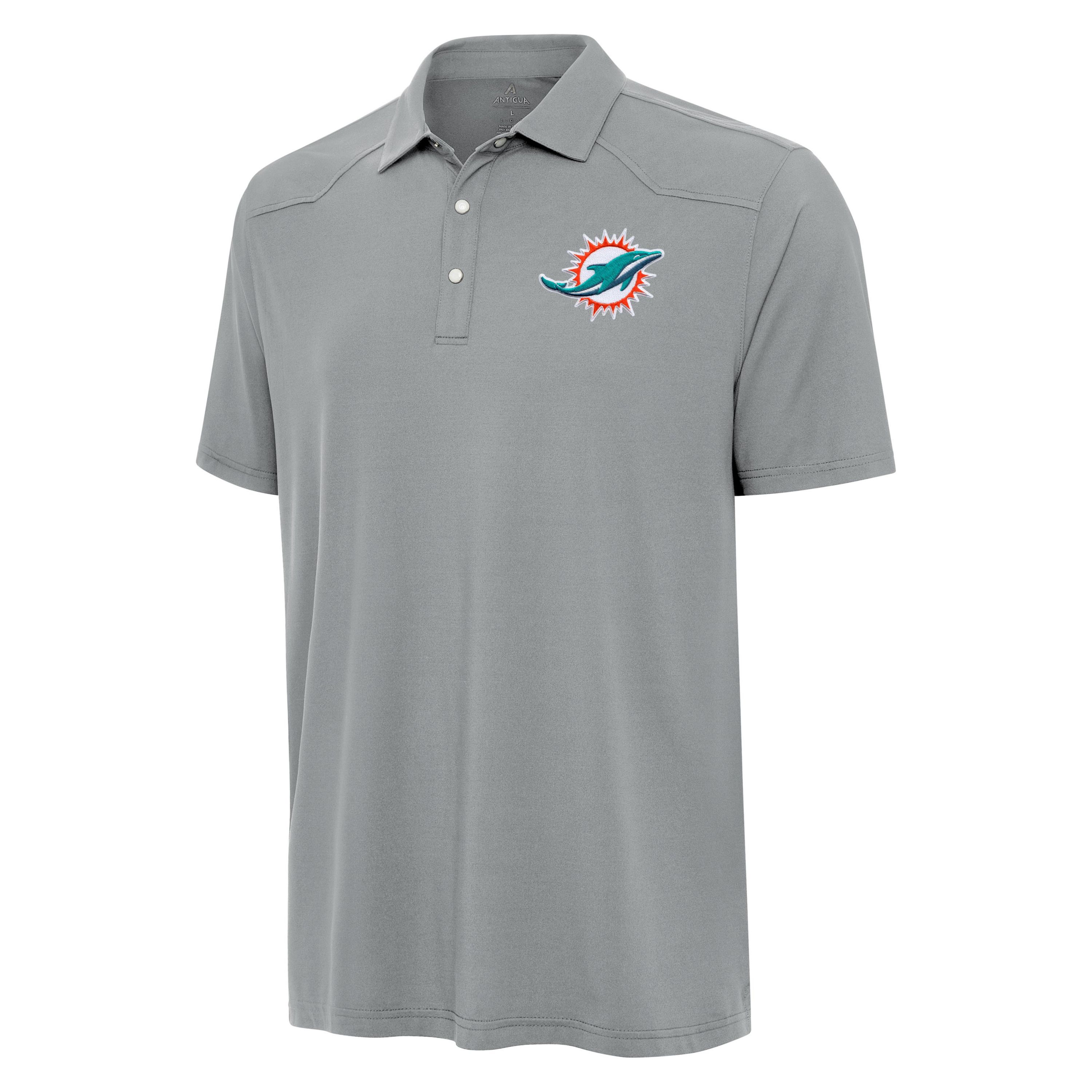Antigua NFL Miami Dolphins Mens Western Polo